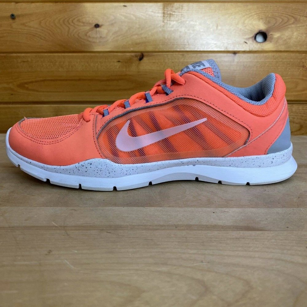Nike Flex Women's Orange Synthetic Training Shoes Sz 8